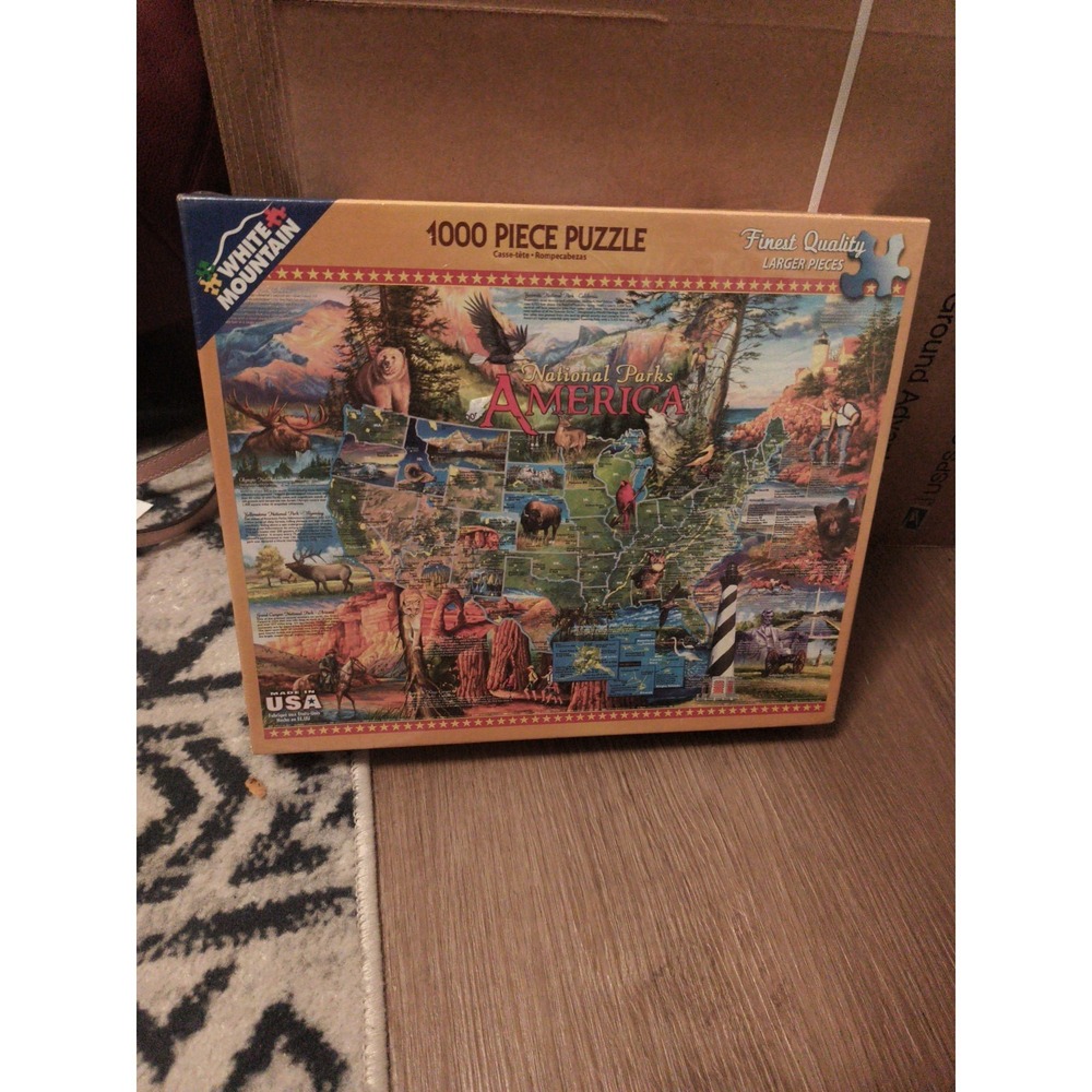White Mountain National Parks America 1000 Piece Puzzle #530 NEW Complete